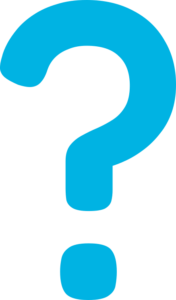 vraagteken blauw
